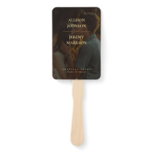 Elegant Modern Guld Photo Bröllopsprogram