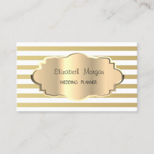 Elegant Modern Guld Rand, Guld Ram Visitkort