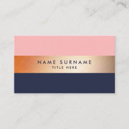 Elegant modern guld- randblåttvisitkort visitkort