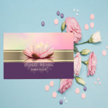 Elegant Modern Guld Randig Lotus