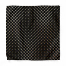 Elegant Modern Guld Staket Kedja Mönster | Bandana