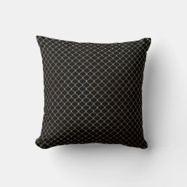 Elegant Modern Guld Staket Kedja Mönster | Kudde