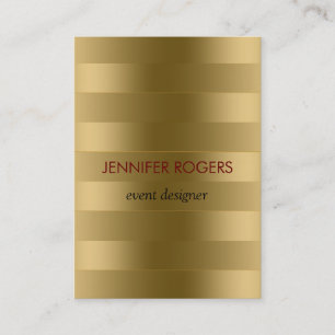 Elegant Modern Guld Tones Rand Mönster Visitkort