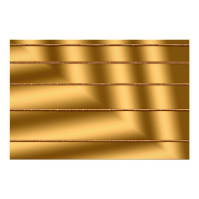 Elegant Modern Guldpresent Konst Fototryck (Framsidan)