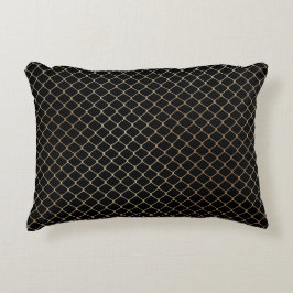 Elegant Modern Guldstaket Kedjemönster | Prydnadskudde