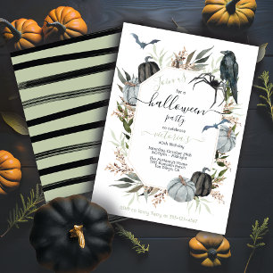 Elegant Modern Halloween fest Inbjudningar