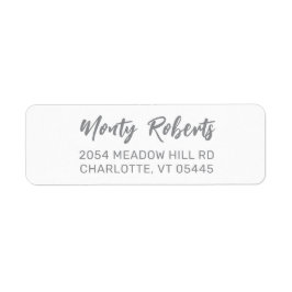 Elegant Modern Hand Sketched | RETURADRESS Etikett