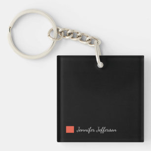 Elegant Modern Handskrift Plain Black