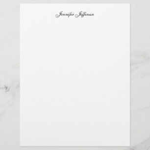 Elegant modern handstil Plain Professional Namn Brevhuvud