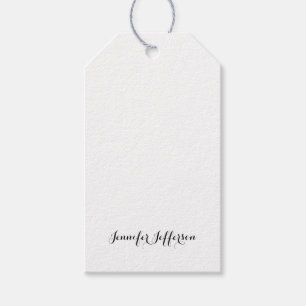 Elegant modern handstil Plain Professional Presentetikett