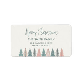 Elegant Modern Helgdag jul Adressetikett