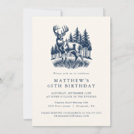 Elegant Modern Hunter Birthday Party  Invitation Inbjudningar