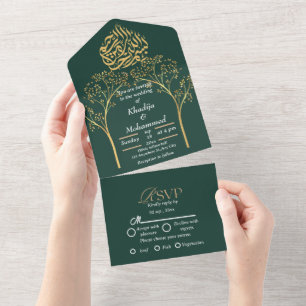 Elegant modern islamic bröllop