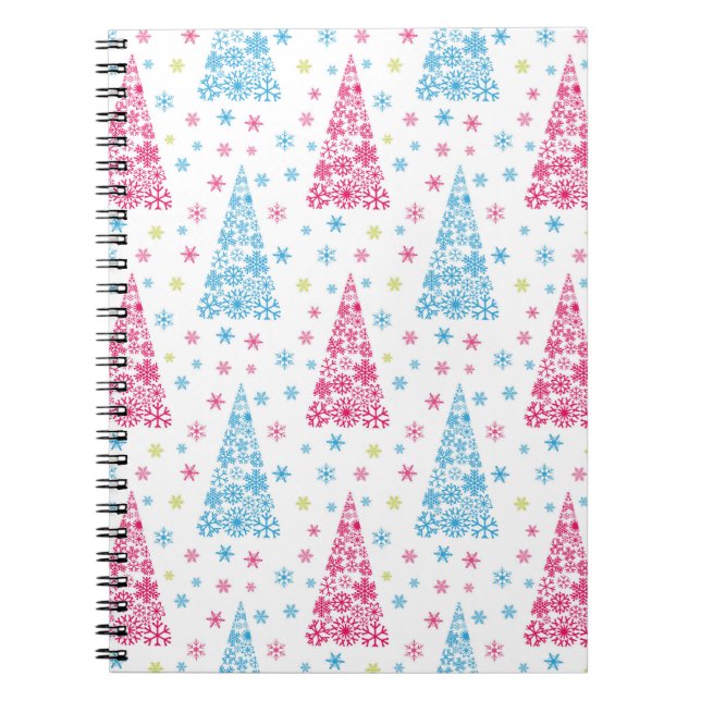 Elegant Modern Julgran Anteckningsbok (Framsidan)