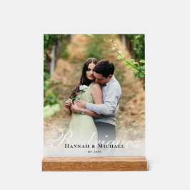 Elegant Modern Kalligrafi Namn Bröllop