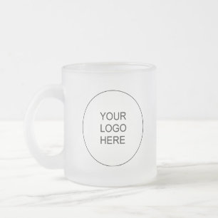 Elegant Modern Kampanj Ladda Upp Din Egen Logo Frostad Glasmugg