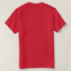 Elegant Modern kardinal Red Template Leopard T Shirt (Design baksida)