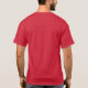 Elegant Modern kardinal Red Template Leopard T Shirt (Baksida)
