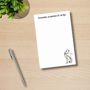 Elegant Modern Kattunge, Kat Mamma,Lustig Personli Post-it Block