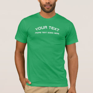 Elegant Modern Kelly Grönt Färg Apparel Text Manar T Shirt