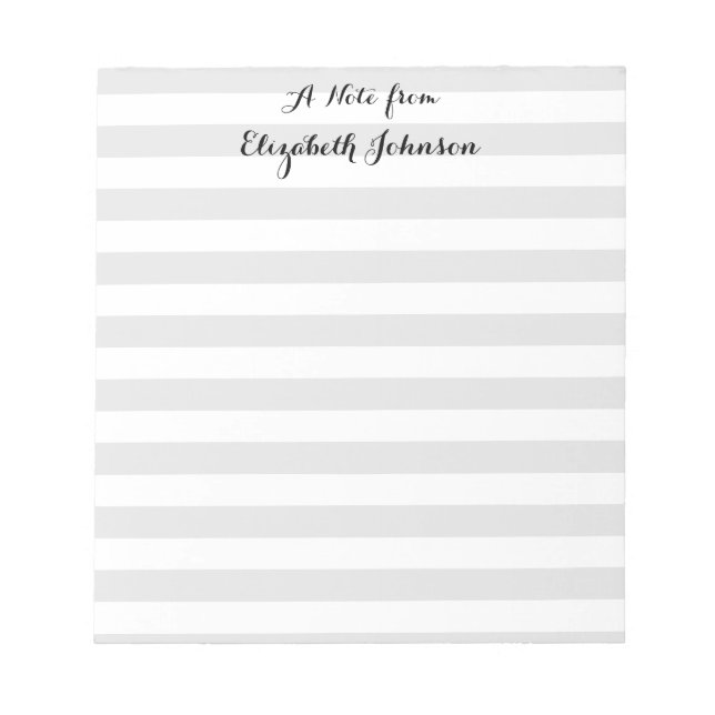 Elegant Modern Kindergarten School Lärare Namn Anteckningsblock (Framsida)