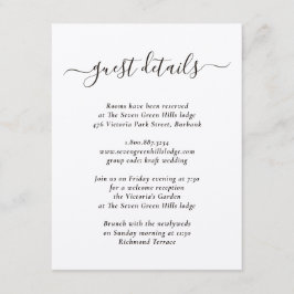 Elegant modern kraftpapper tilläggskort