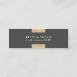 Elegant modern KraftPrinted guld- brytningchic ser Mini Visitkort