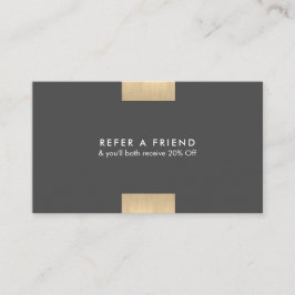 Elegant modern KraftPrinted guld- brytningchic ser Visitkort