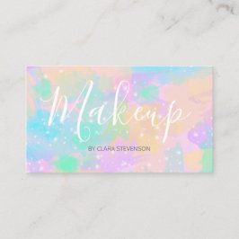 elegant modern ljus pastellfärgning visitkort