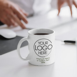 Elegant Modern Logotyp Employee/Company SWAG Grönt Kaffemugg