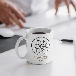 Elegant Modern Logotyp Employee/Company SWAG Guld Kaffemugg