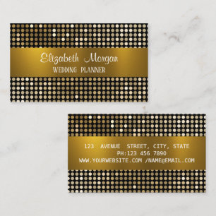 Elegant Modern Luxury Glitter, Guld Rand Bussar Visitkort