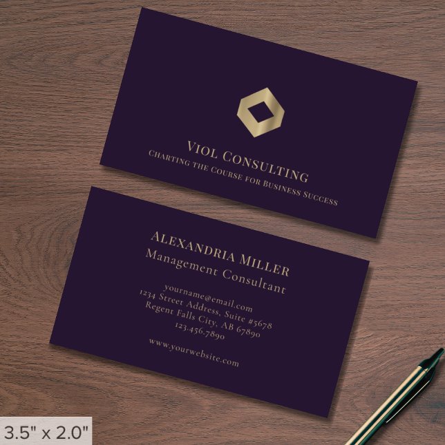 Elegant Modern Luxury Logotyp Visitkort (Skapare uppladdad)