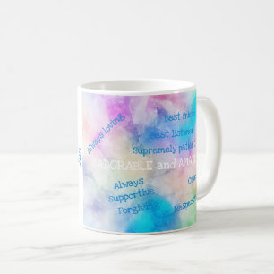 Elegant Modern Lycklig Grandföräldrar Day Fantasti Kaffemugg