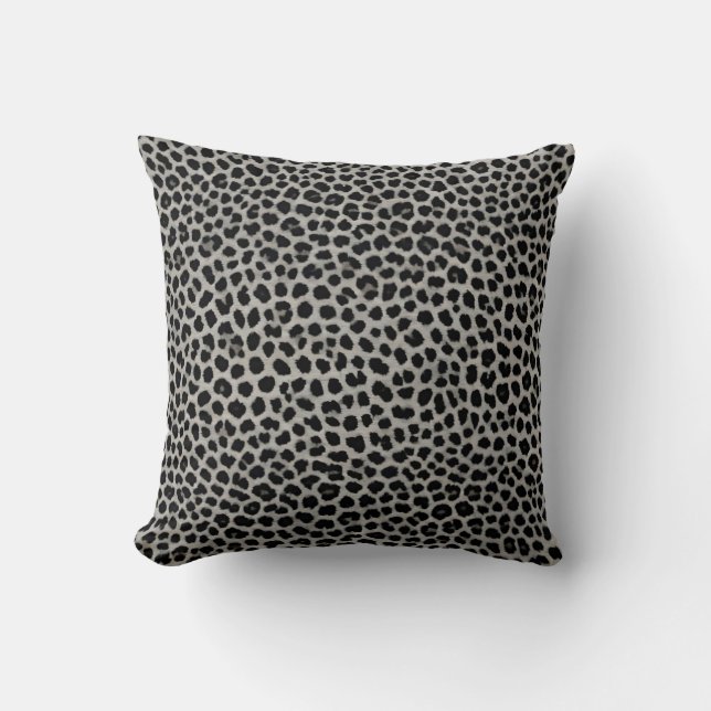 Elegant Modern lyx White Leopard Collection Kudde (Framsida)