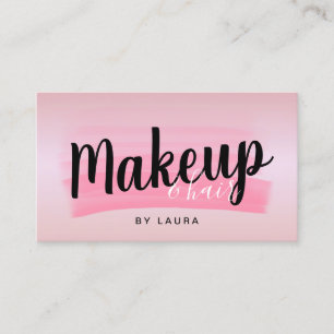 Elegant, modern makeup och hårstrumpor i ro guld visitkort