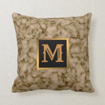 Elegant Modern Marble Black Guld