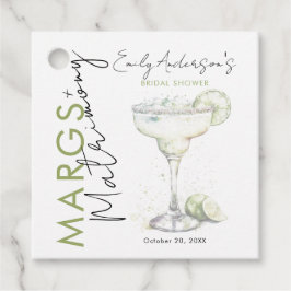 Elegant Modern Margs och Bröllopsdusch för Bruden Gåvor Etiketter