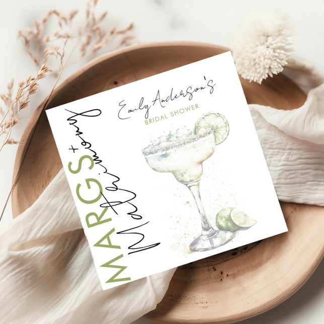 Elegant Modern Margs och Möhippa för matematik Pappersservett (Skapare uppladdad)
