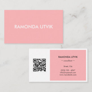 Elegant Modern med QR-kod Visitkort