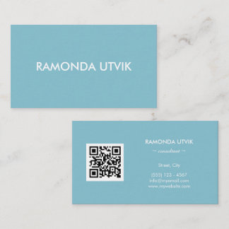 Elegant Modern med QR-kod Visitkort
