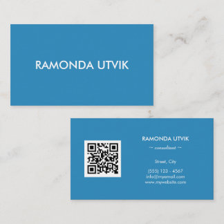 Elegant Modern med QR-kod Visitkort
