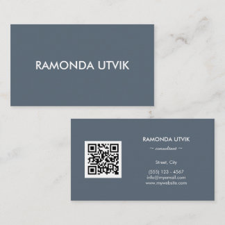 Elegant Modern med QR-kod Visitkort