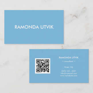 Elegant Modern med QR-kod Visitkort