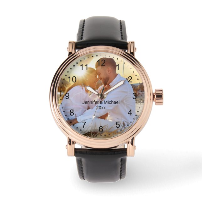 elegant modern minimal anpassningsbar med ett par  armbandsur (Framsida)