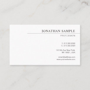 Elegant Modern Minimal Designmall Kort Anpassnings