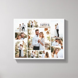 Elegant modern minimal fotokollage ren canvastryck