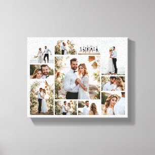 Elegant modern minimal fotokollage ren canvastryck