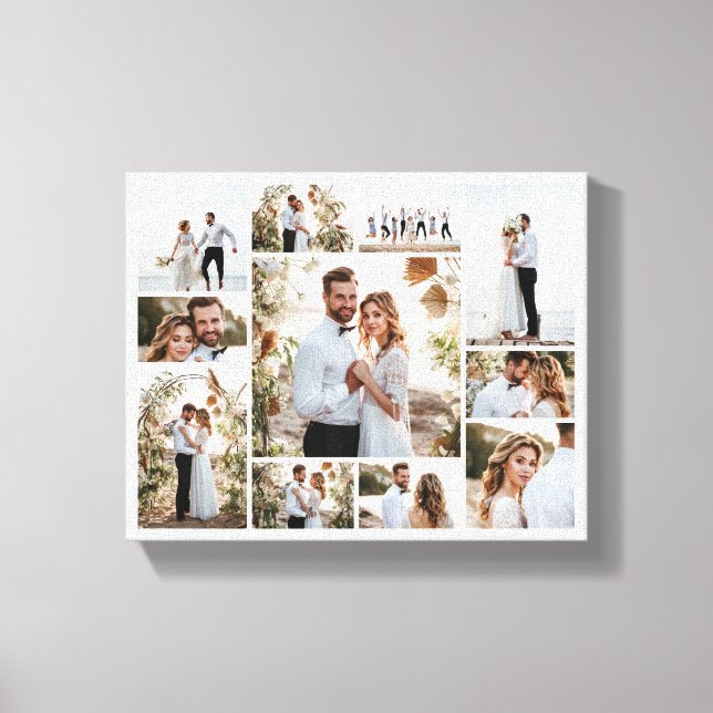 Elegant modern minimal fotokollage ren canvastryck (Framsida)