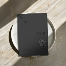 Elegant Modern minimal projektionsyta, svart Bröll